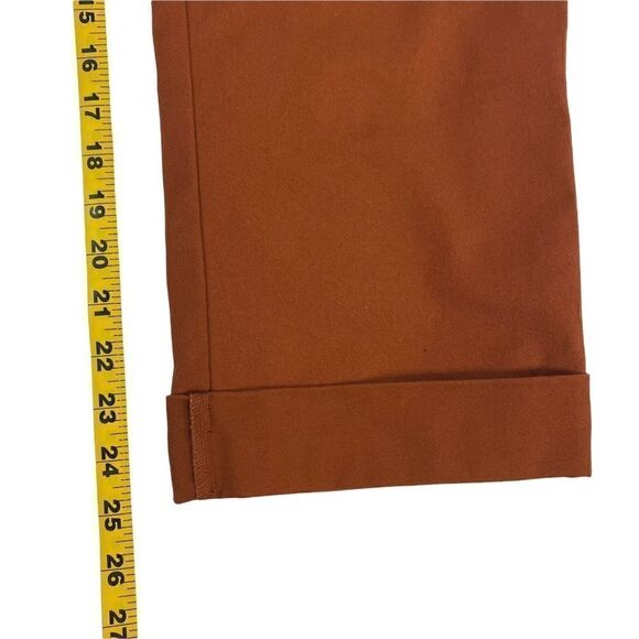 VOLCOM TRUE TO THIS MEN Size 26 Burnt Orange Stretch Casual Pants Chino Cuffed - Picture 9 of 10